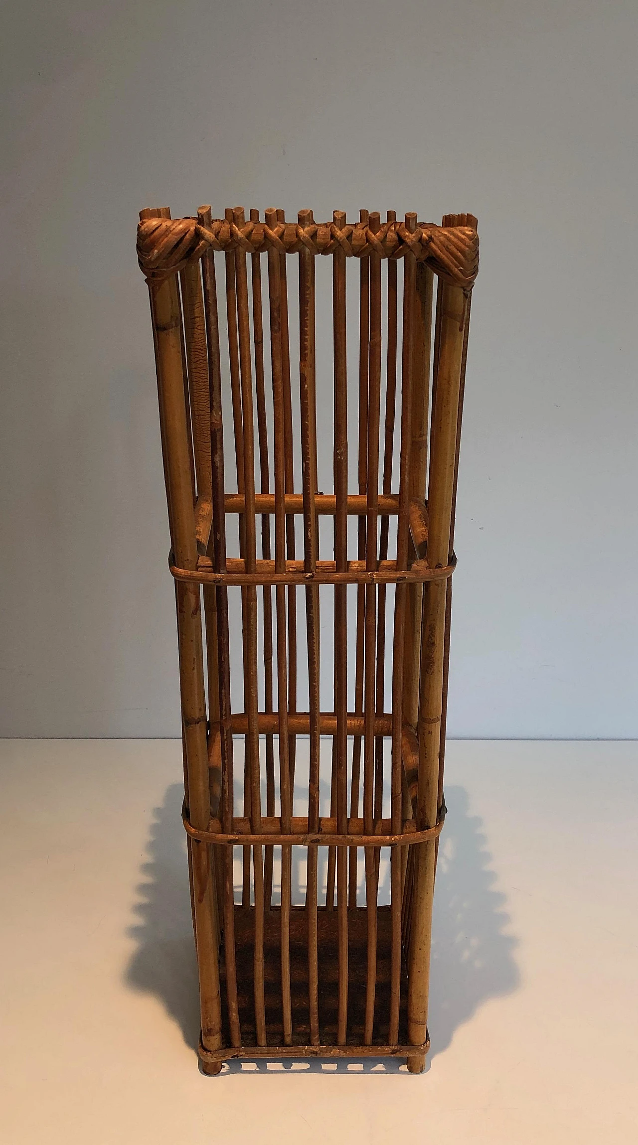 Rattan umbrella stand, 1970s 3