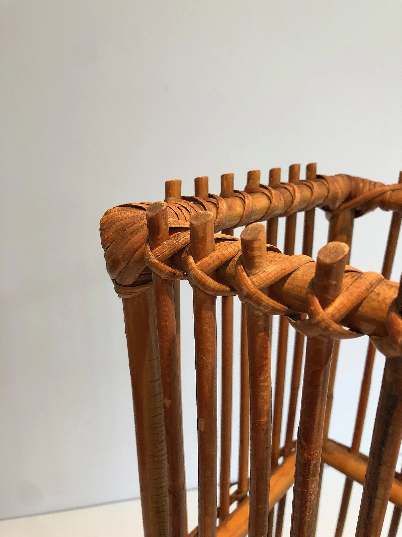 Rattan umbrella stand, 1970s 8