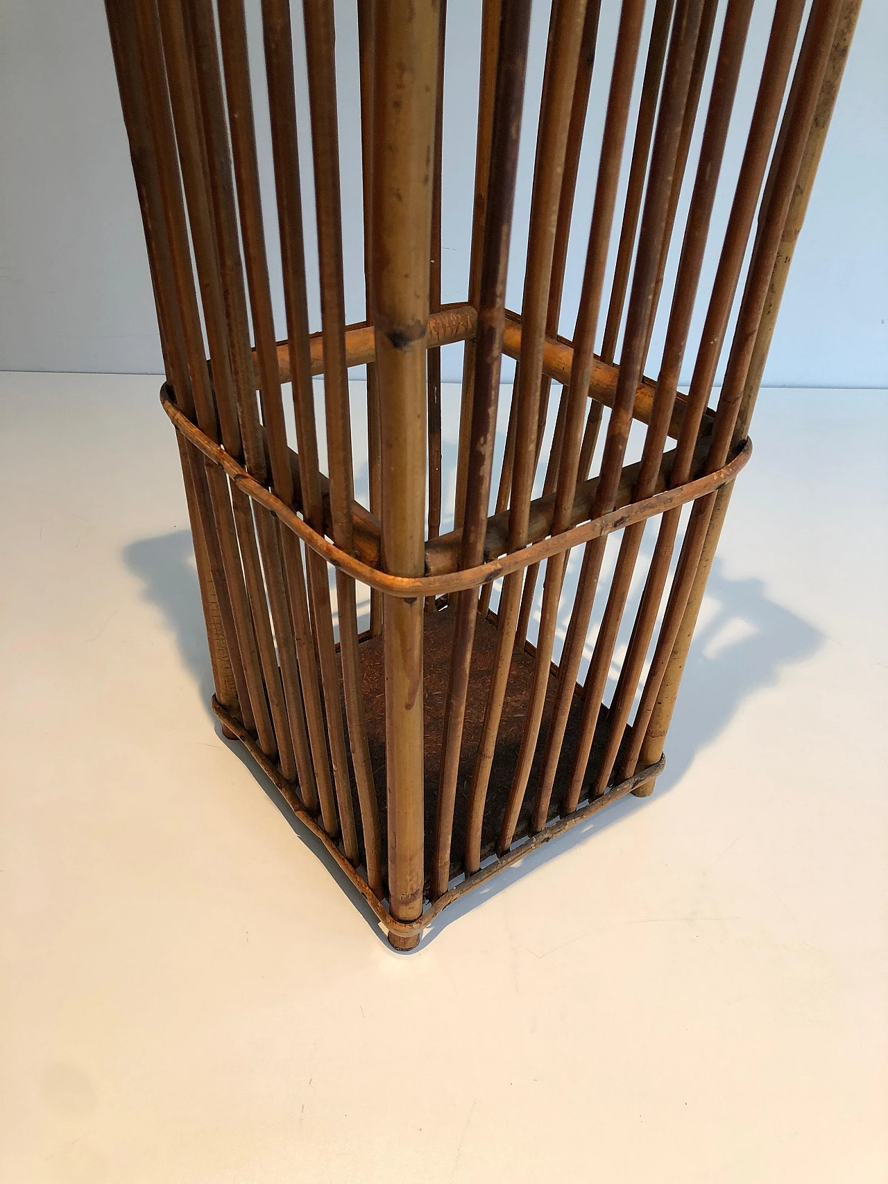 Rattan umbrella stand, 1970s 10