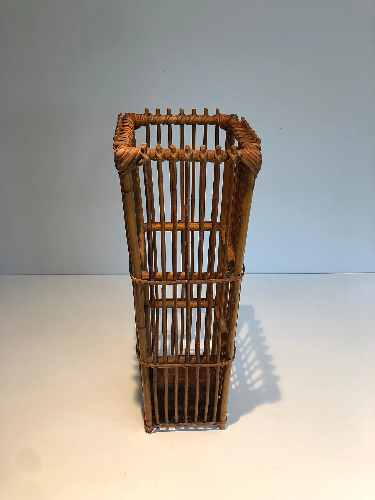 Rattan umbrella stand, 1970s 14