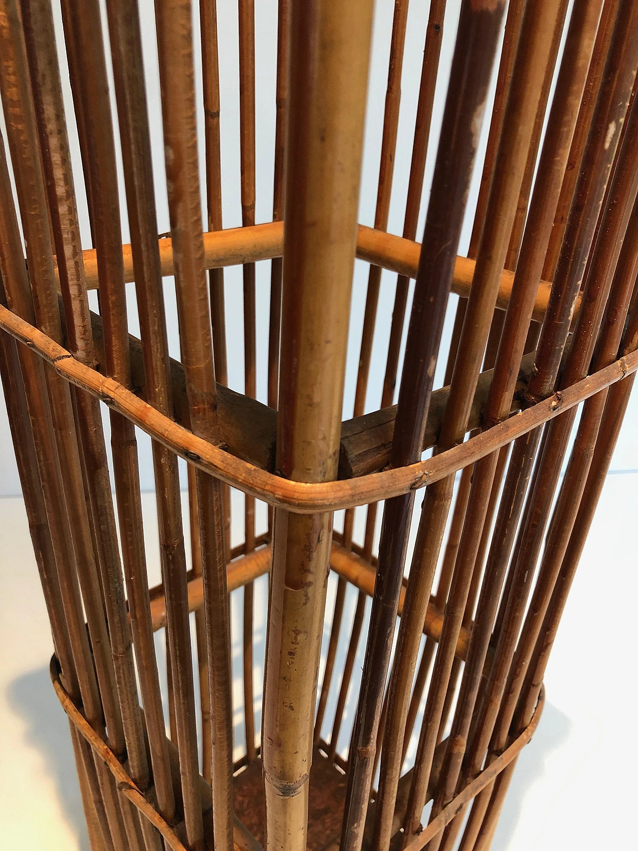 Rattan umbrella stand, 1970s 17