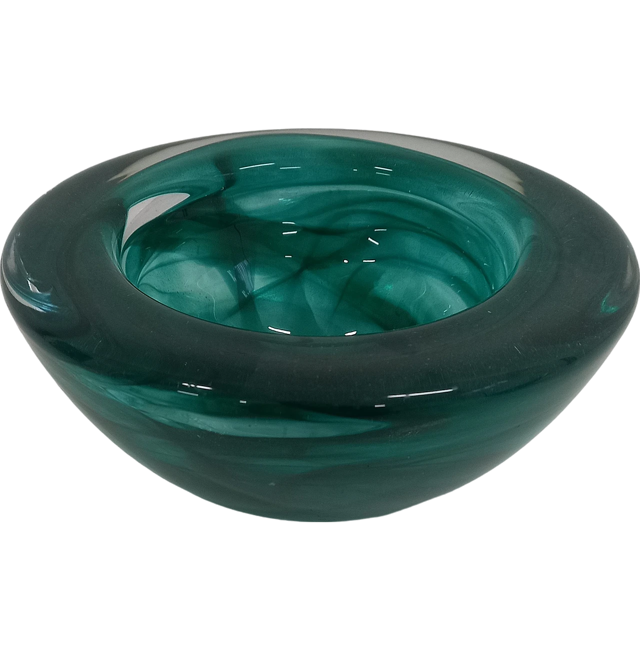 Green Murano glass ashtray 5