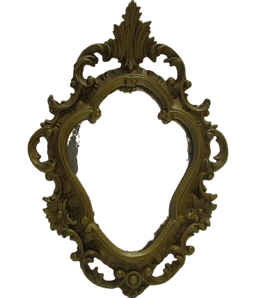 Carved wooden mirror from the early 1900s