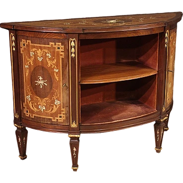 Elegante credenza intarsiata in stile Luigi XVI, '900