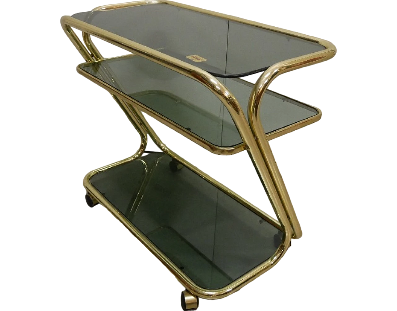 Brass food trolley di Morex, 70s 11