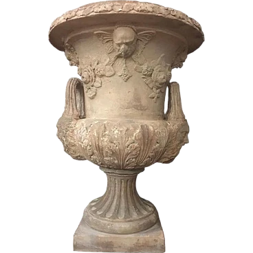 Terracotta vase, early 19th century