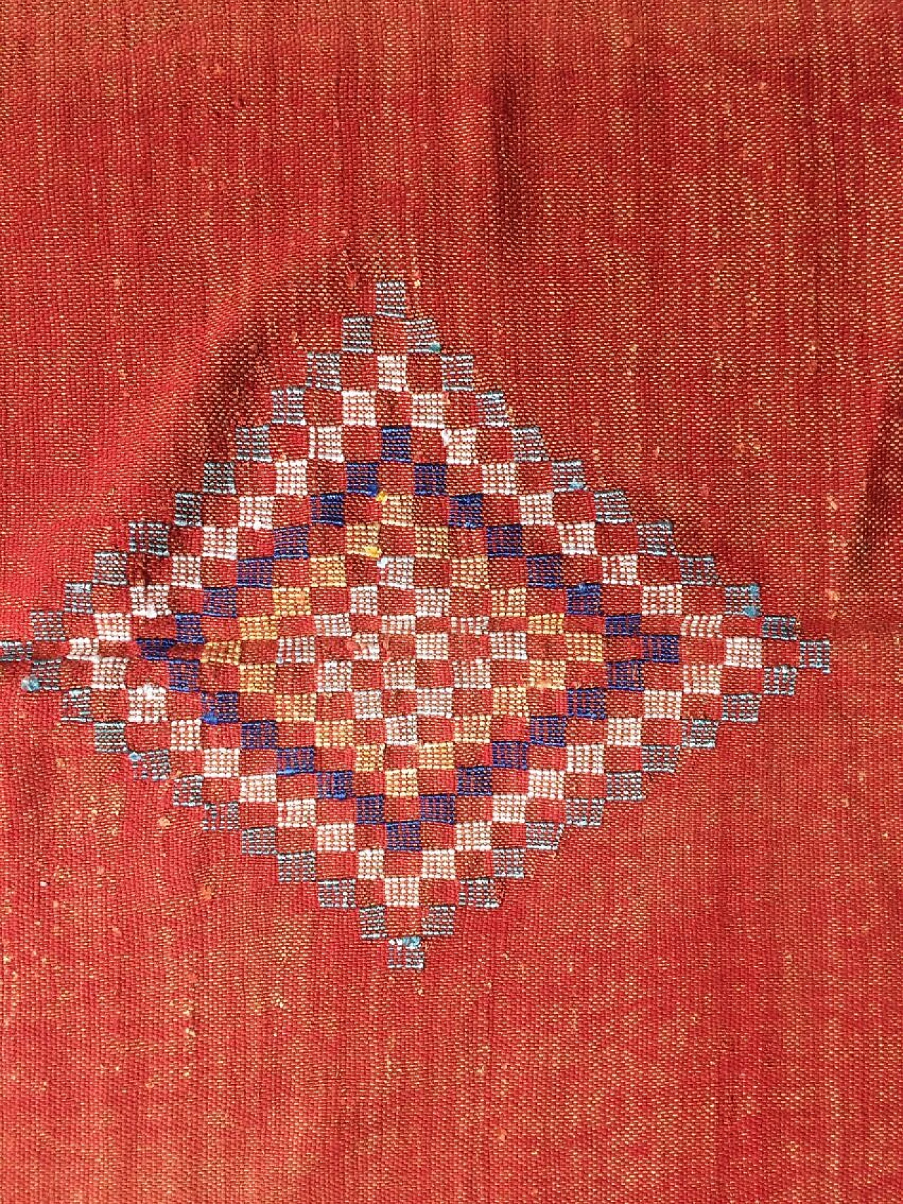 Tappeto rosso Kilim Sabra, fine '900 4