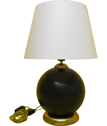 Spherical ceramic lamp from the 1960s