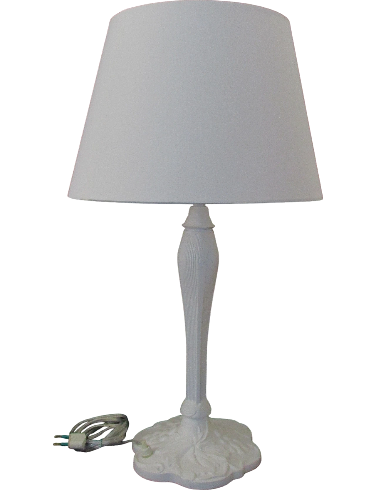 Total white metal lamp from the 70s 11