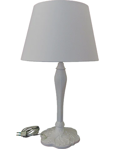 Total white metal lamp from the 70s