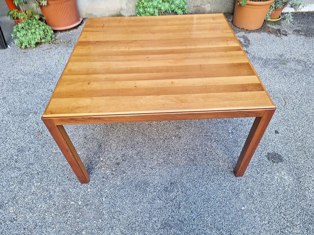 Light wood table by Carlo Scarpa for Stildomus, 1970s 1