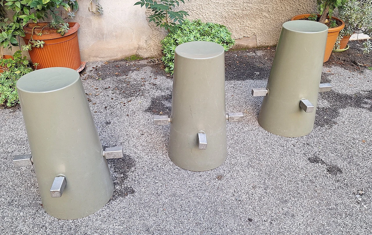 3 Stools by Frédérick Du Chayla for Studio Totemlione, 1970s 5