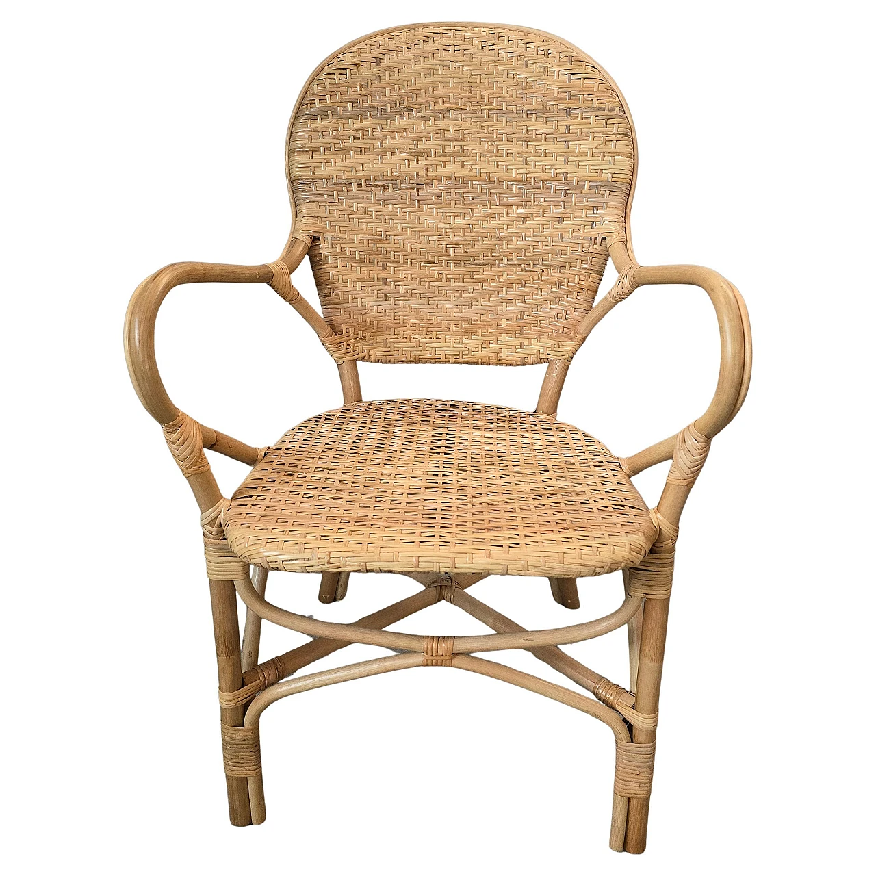 Stackable Wicker Armchair for Outdoor & Hospitality Spaces 1