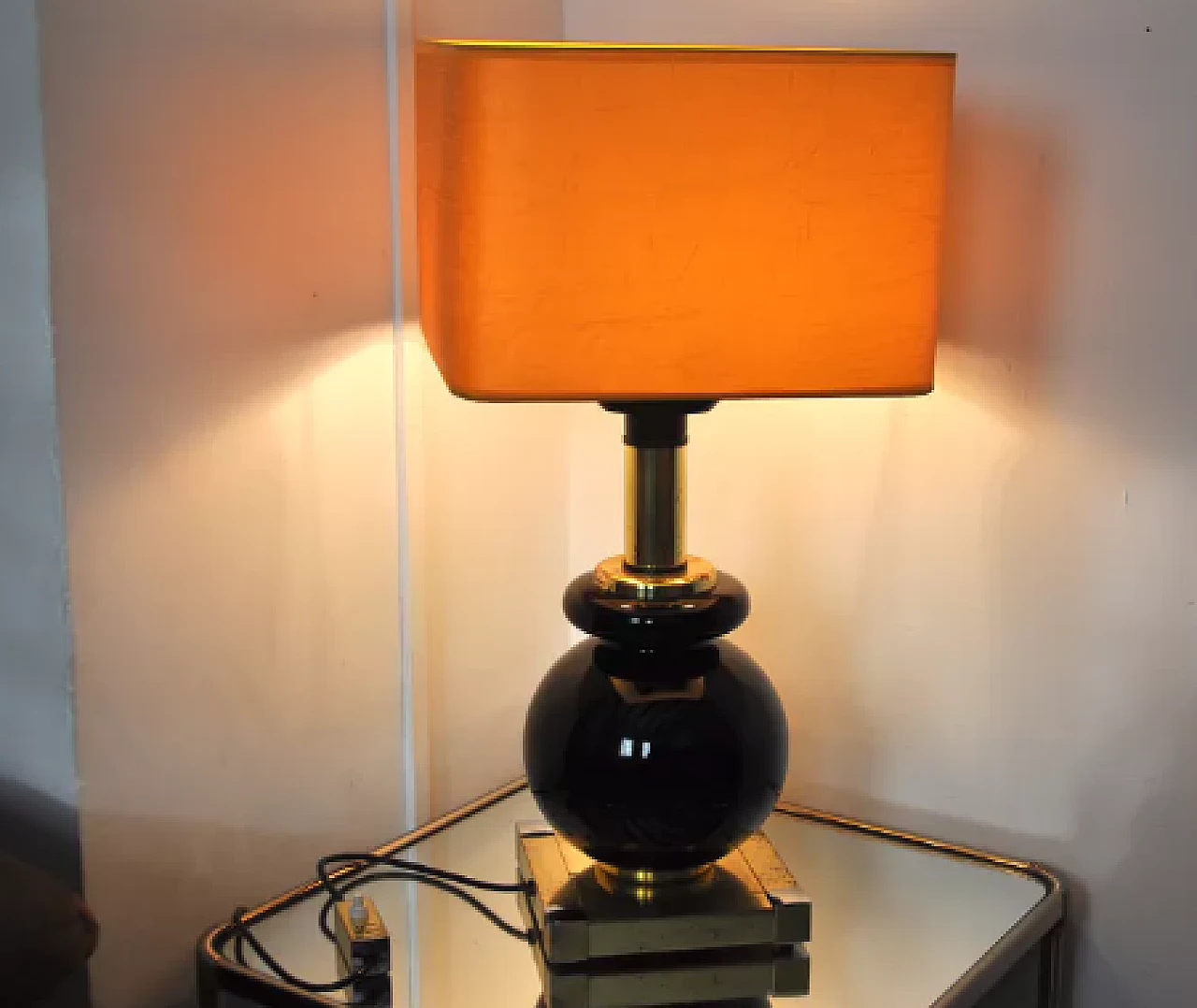 Lumica ceramic table lamp, 1970s 3