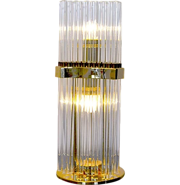 Sciolari glass lamp for Lightolier, 1970s