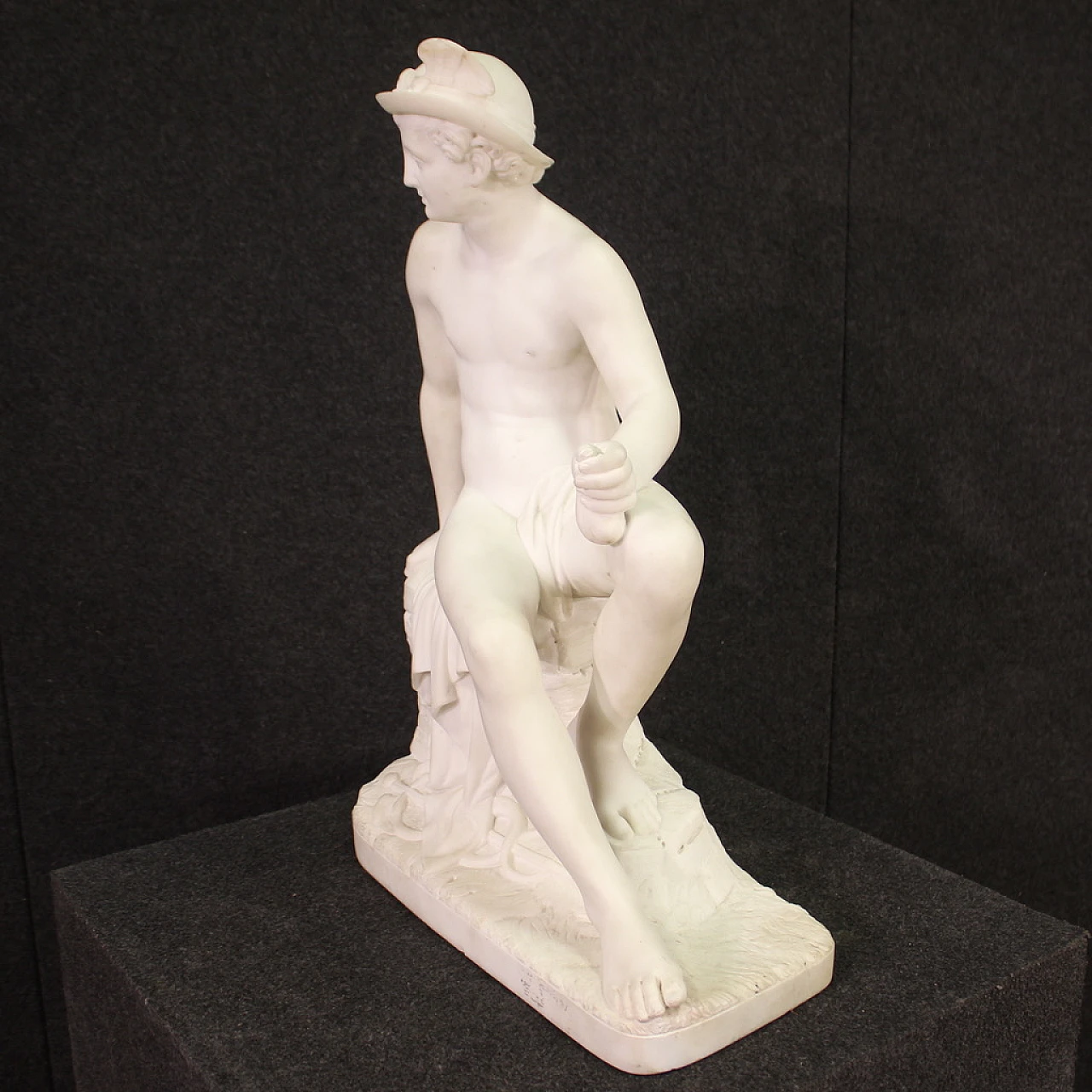 Mercurio, scultura Neoclassica in marmo di Carrara, '800 5