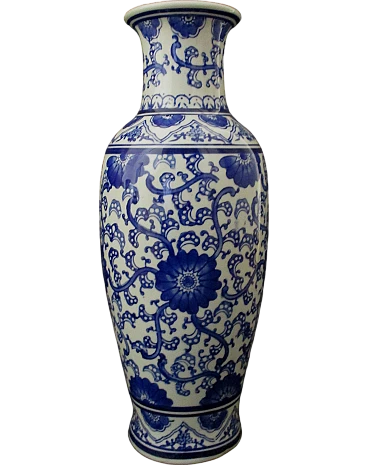 Oriental painted porcelain vase from the 20th century