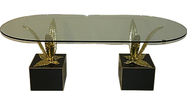 Bronze, Brass and Crystal Table by Gianni Versace for Versace Home, Italy, 1980s