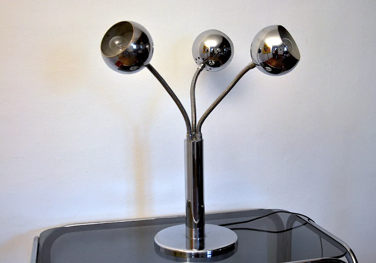 Chrome-plated lamp, 1970s 2