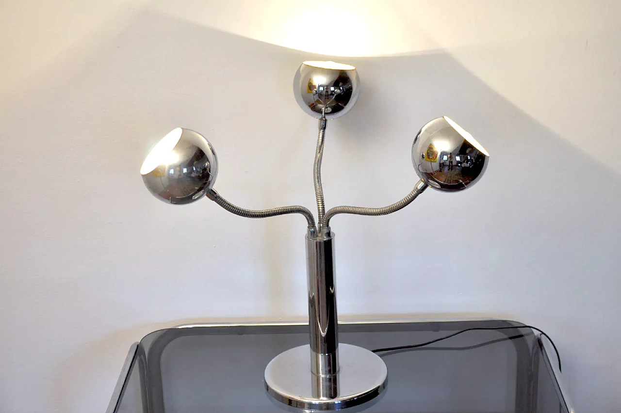 Chrome-plated lamp, 1970s 3