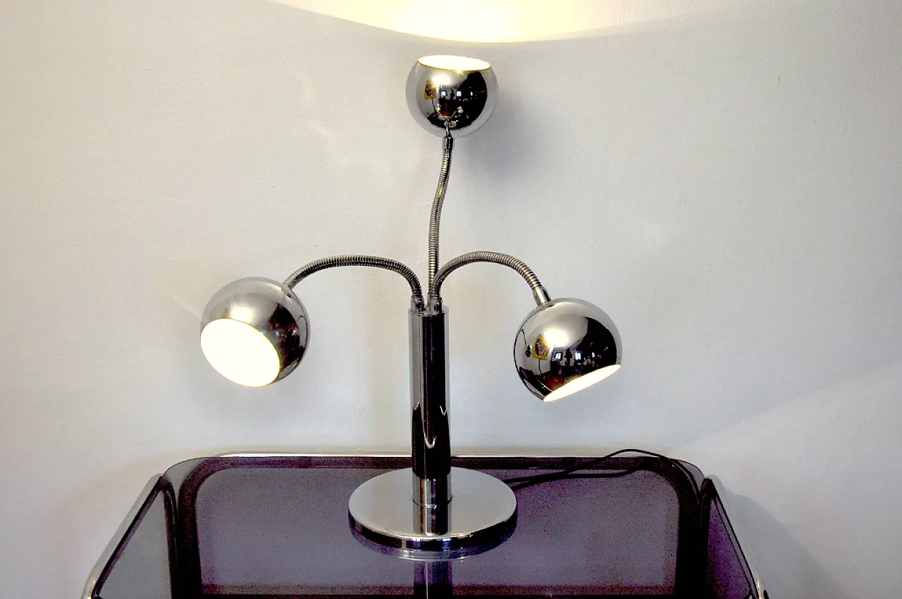 Chrome-plated lamp, 1970s 4