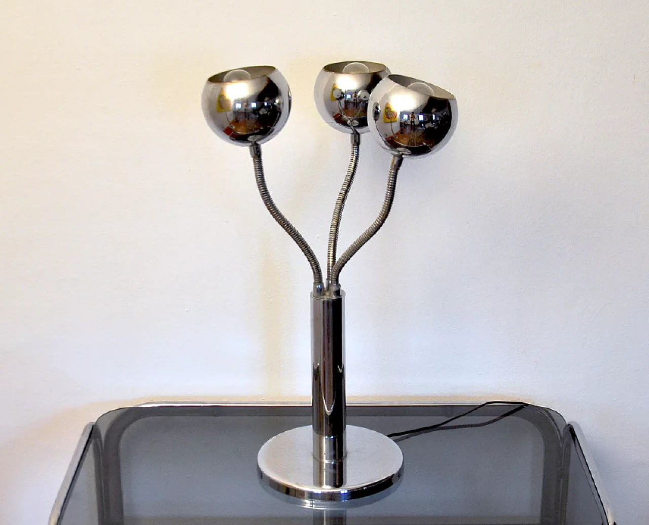 Chrome-plated lamp, 1970s 6