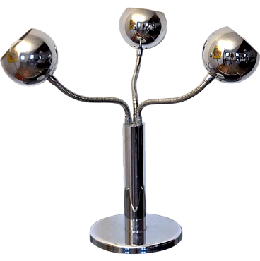 Chrome-plated lamp, 1970s