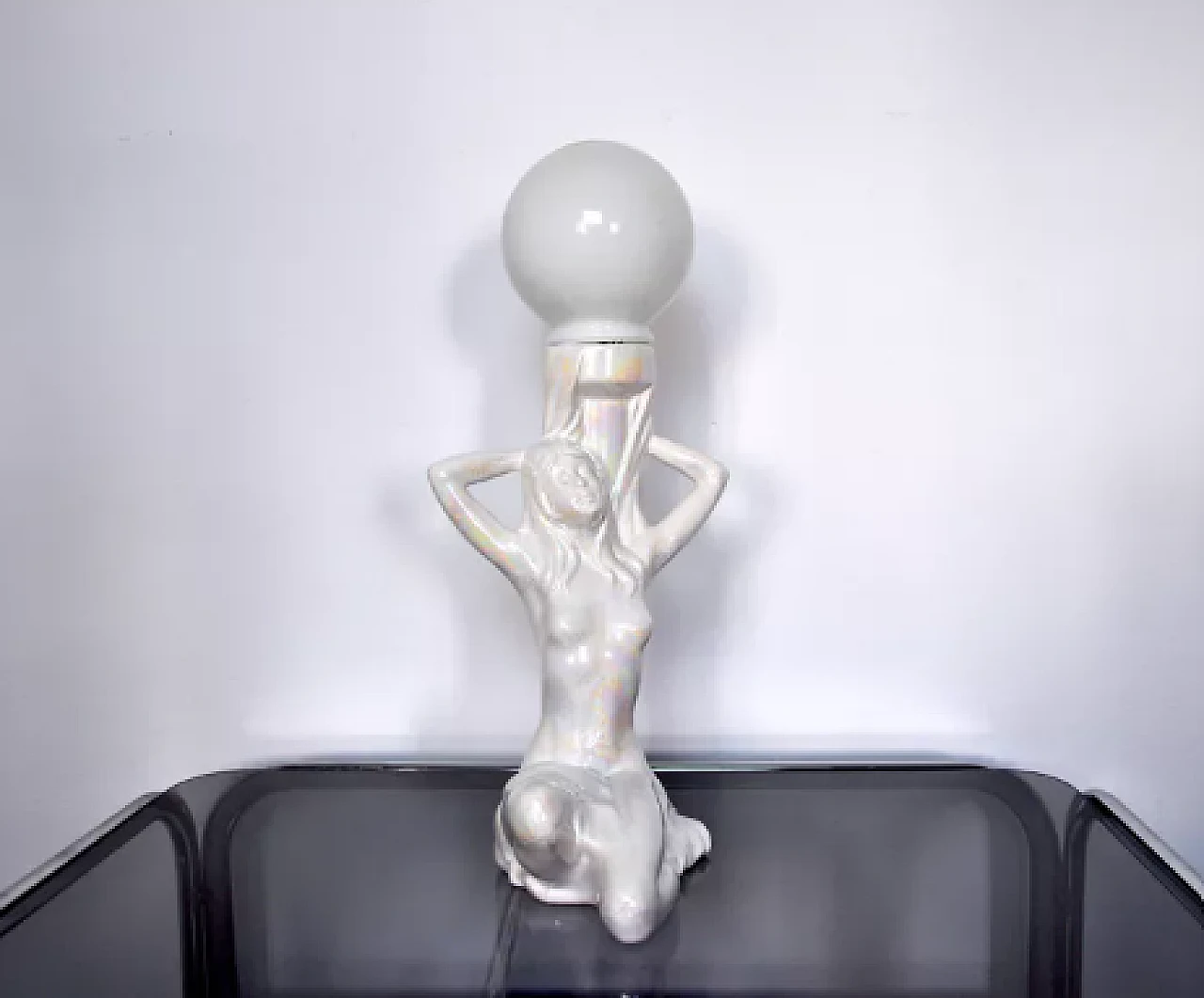 Naked Woman ceramic lamp, 1970s 2