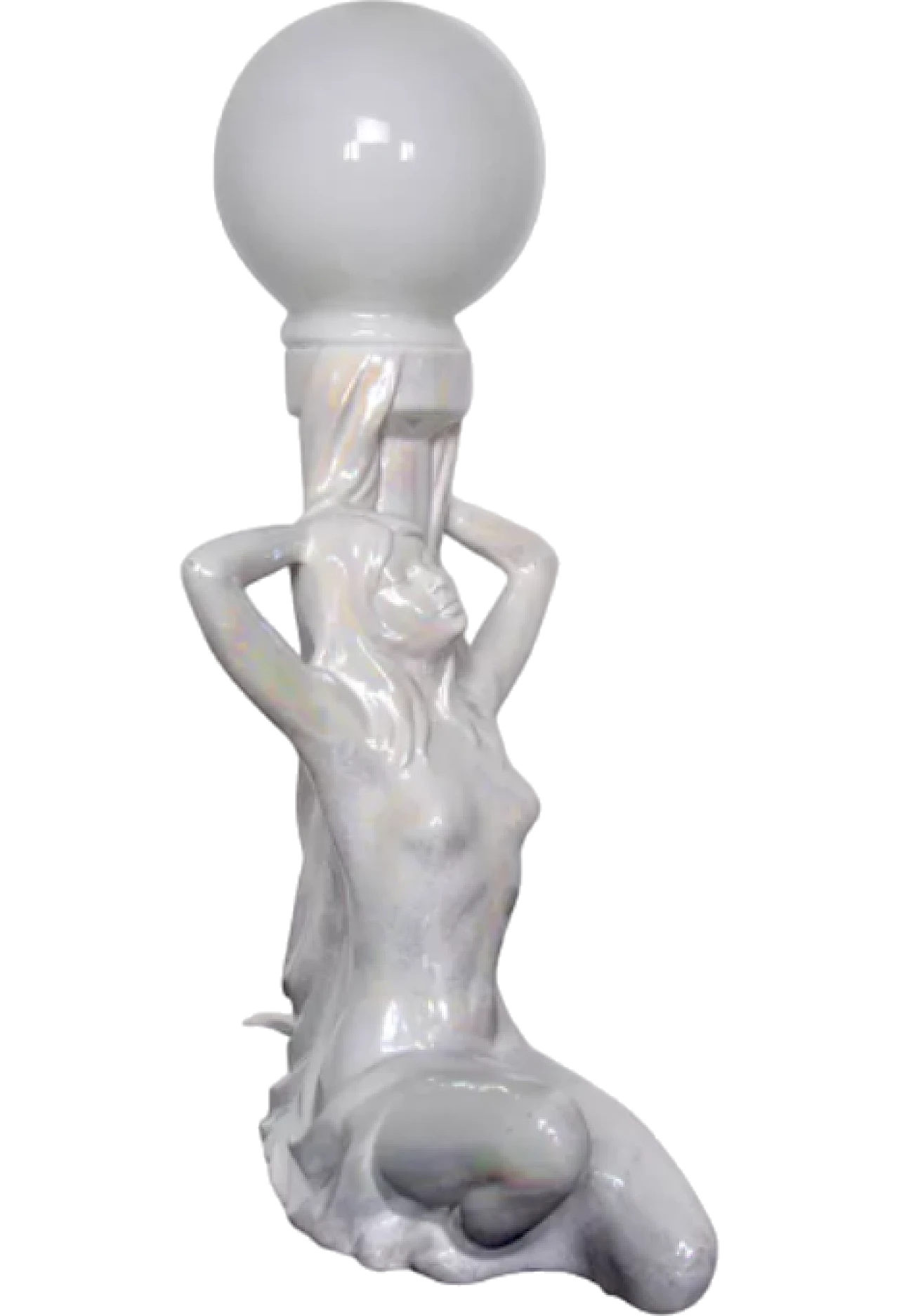 Naked Woman ceramic lamp, 1970s 7