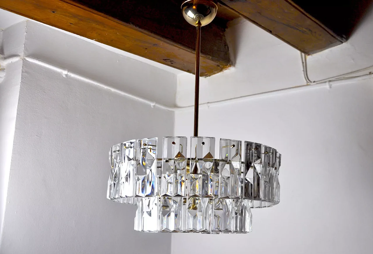 Kinkeldey crystal chandelier, 1970s 2