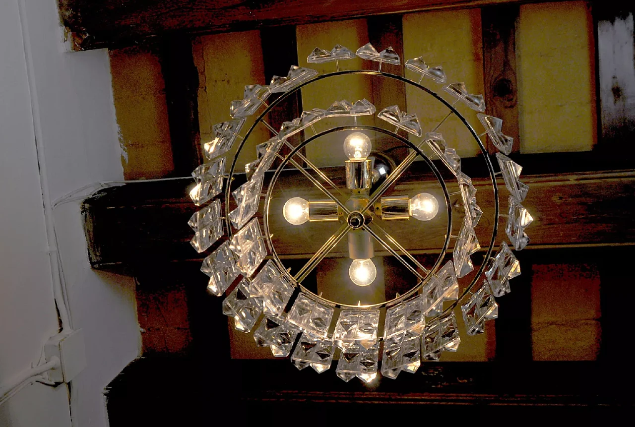 Kinkeldey crystal chandelier, 1970s 8