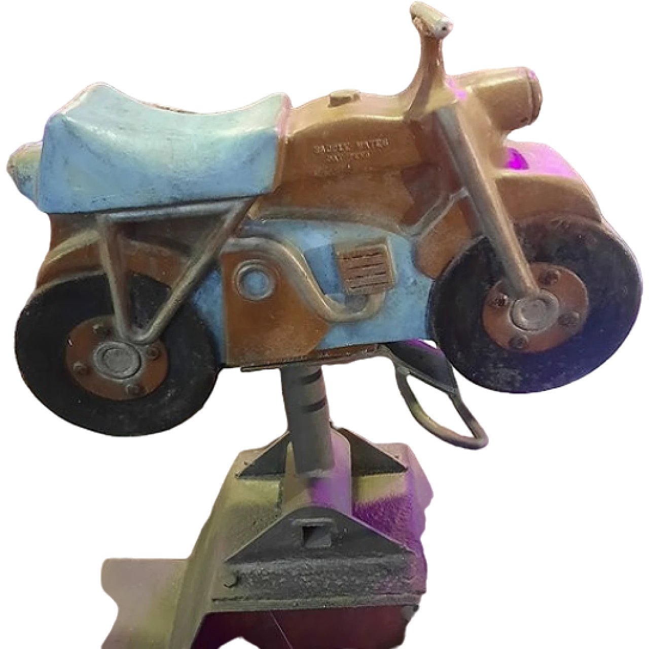 Iron garden toy motorbike, early 20th century 6