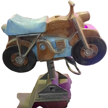 Iron garden toy motorbike, early 20th century