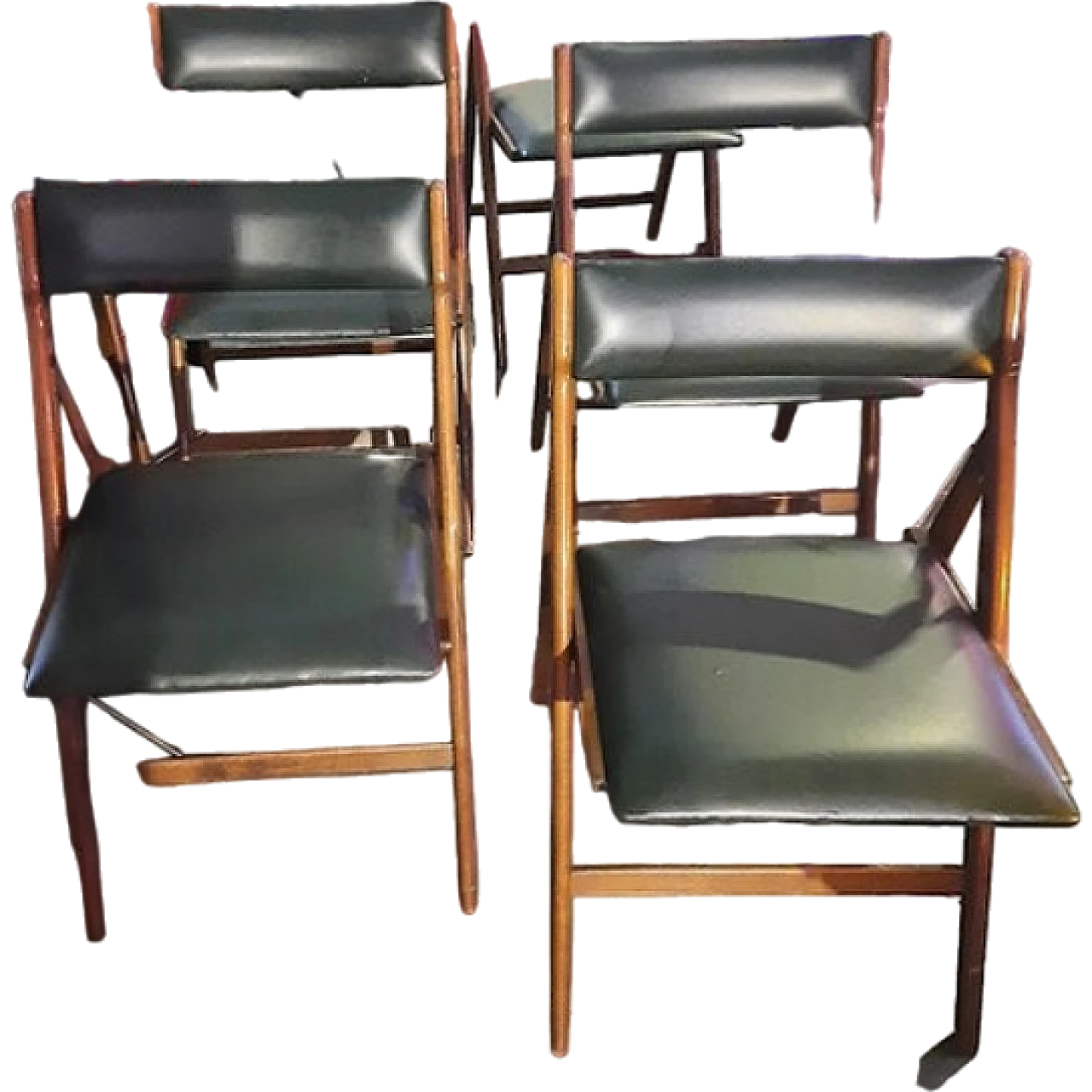 5 Folding chairs by Gio Ponti for Reguitti brothers, 1960s 6