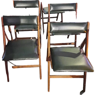 5 Folding chairs by Gio Ponti for Reguitti brothers, 1960s