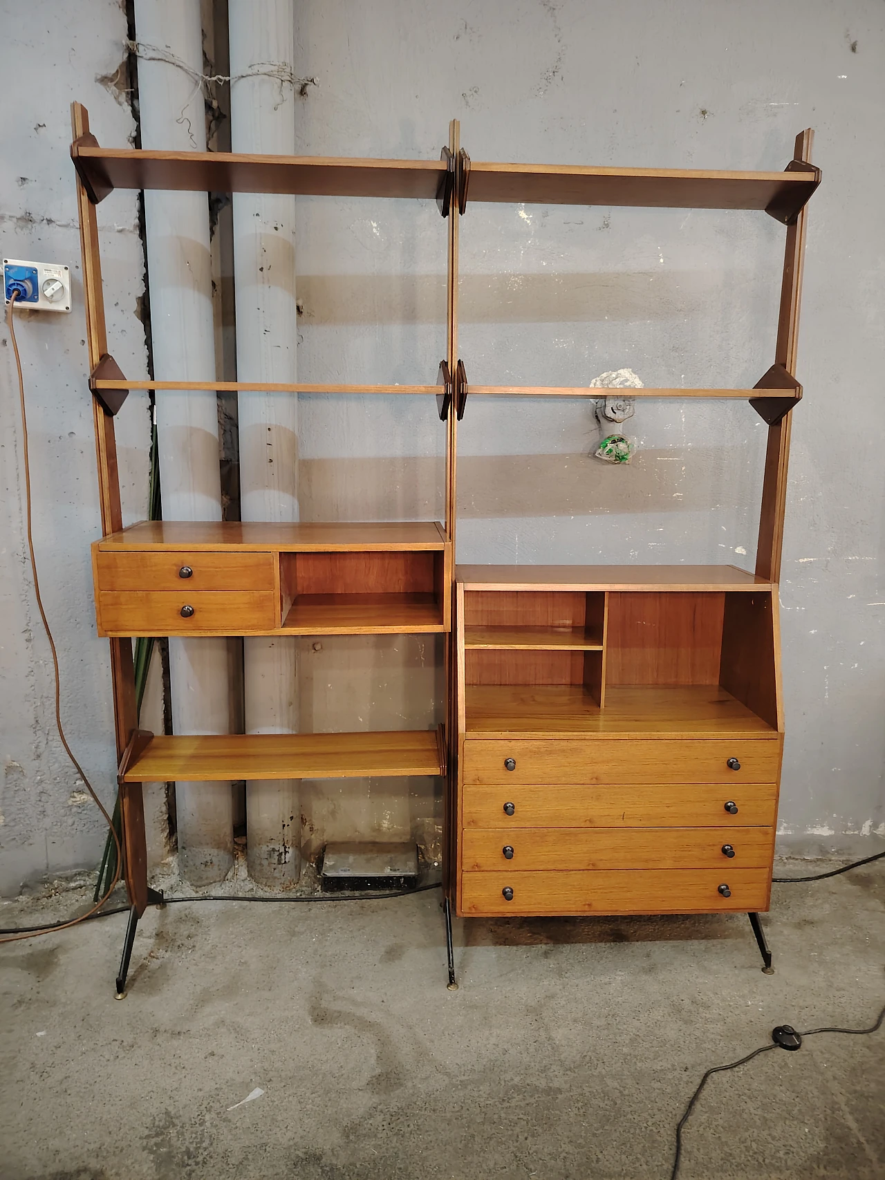 Bookcase in Swedish style, 60s 1