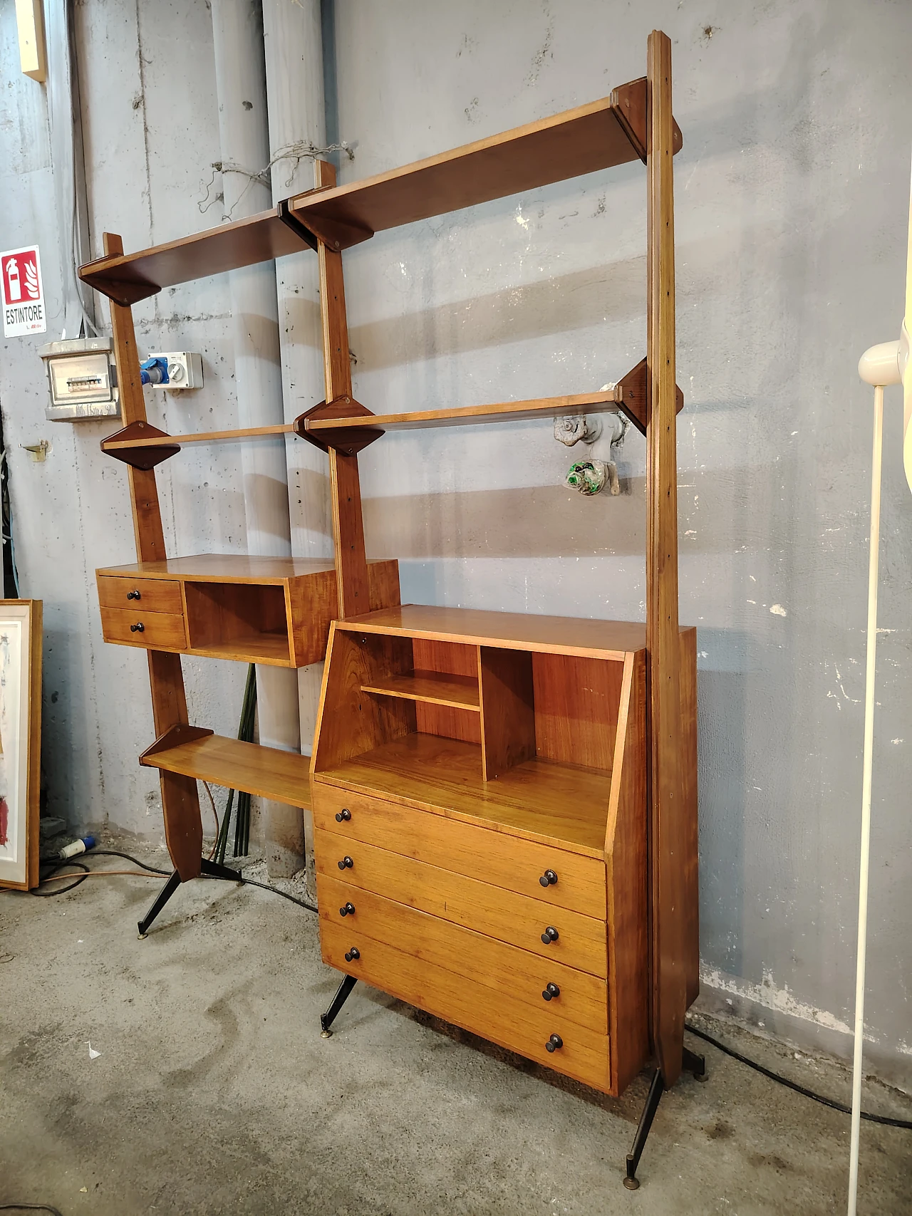 Bookcase in Swedish style, 60s 3