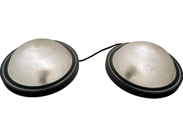 Pair of Sergio Mazza ceiling lights for Artemide, 70s