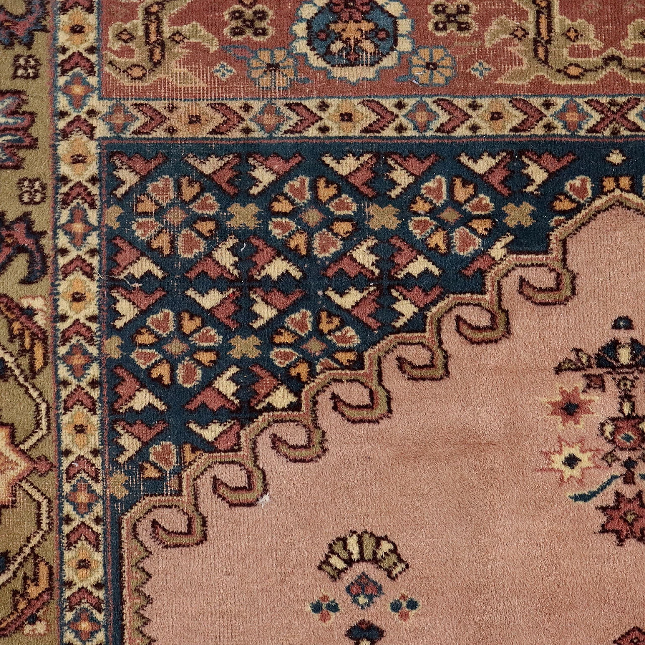 Melas wool rug with heavy knot, late 20th century 4