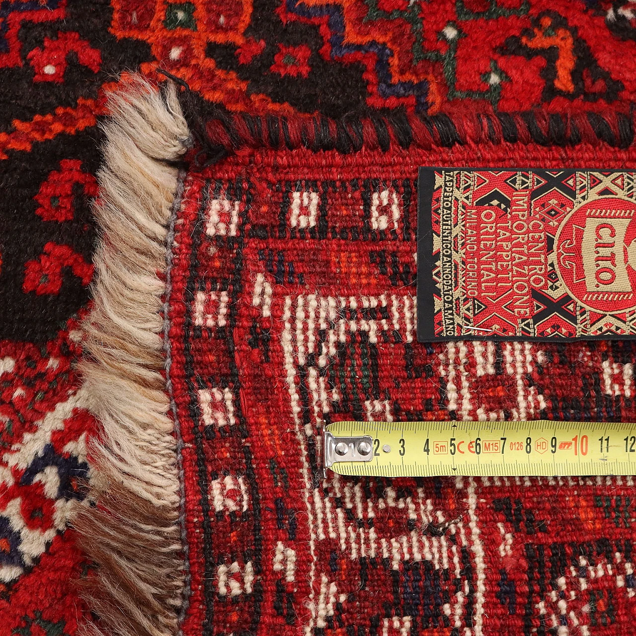 Khamseh wool rug with heavy knot, late 20th century 6