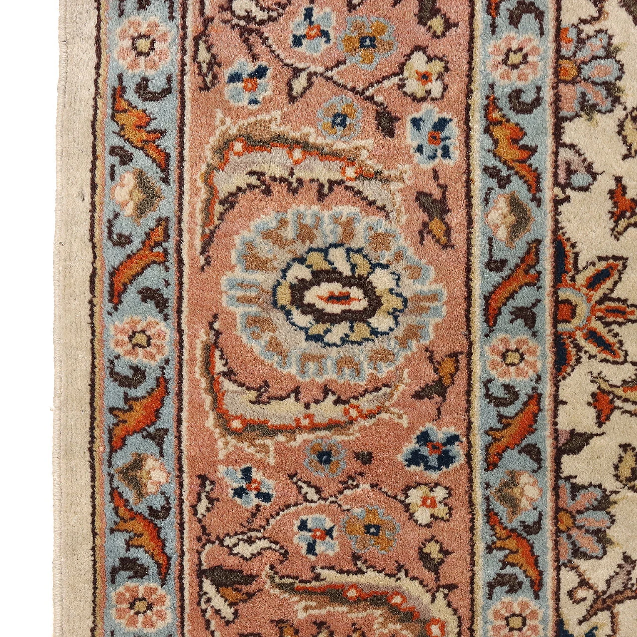 Tappeto Tabriz in cotone e lana, fine '900 6