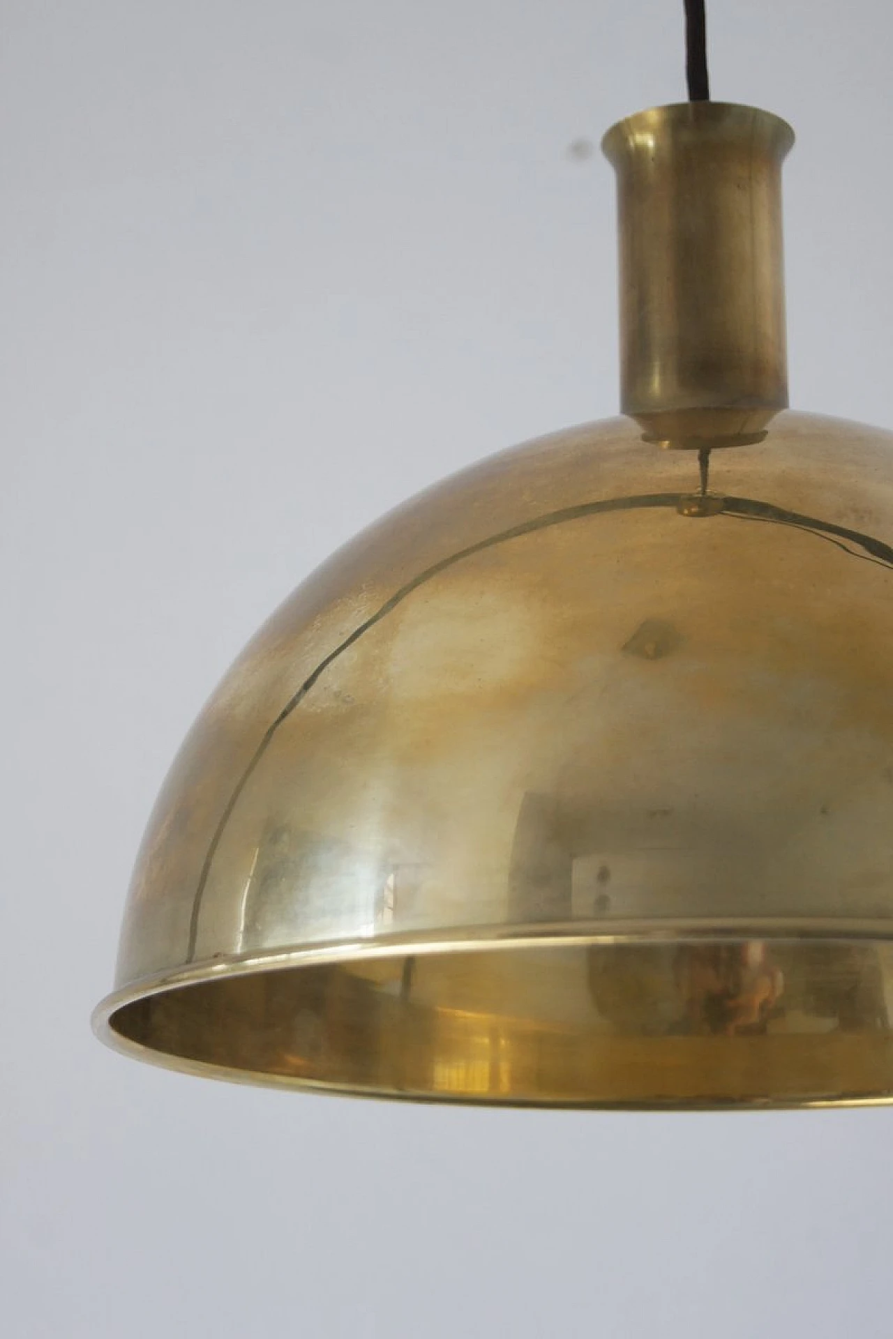 Ceiling lamp in brass by Florian Schulz, 1970s 2