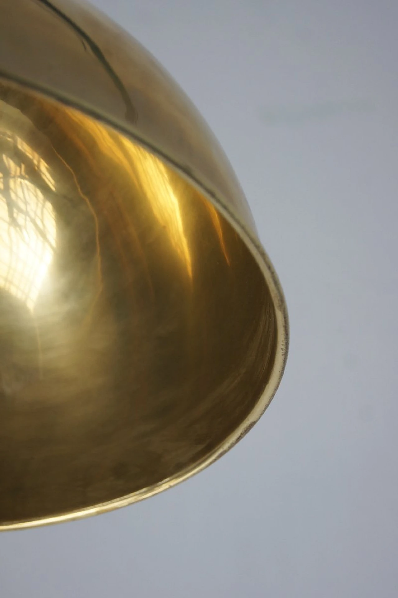 Ceiling lamp in brass by Florian Schulz, 1970s 3