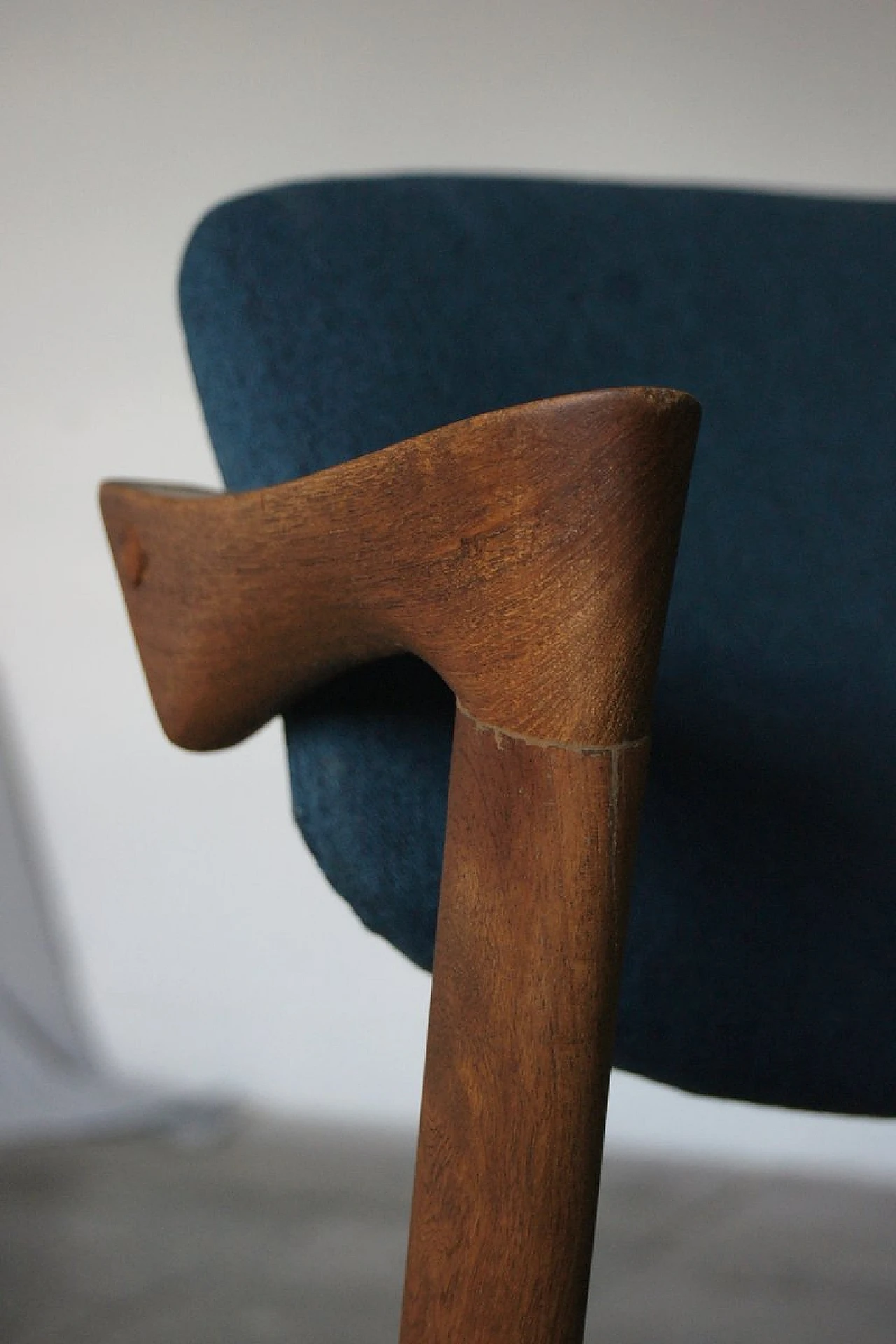 6 Teak chairs by Kai Kristiansen for Schou Andersen, 1950s 10