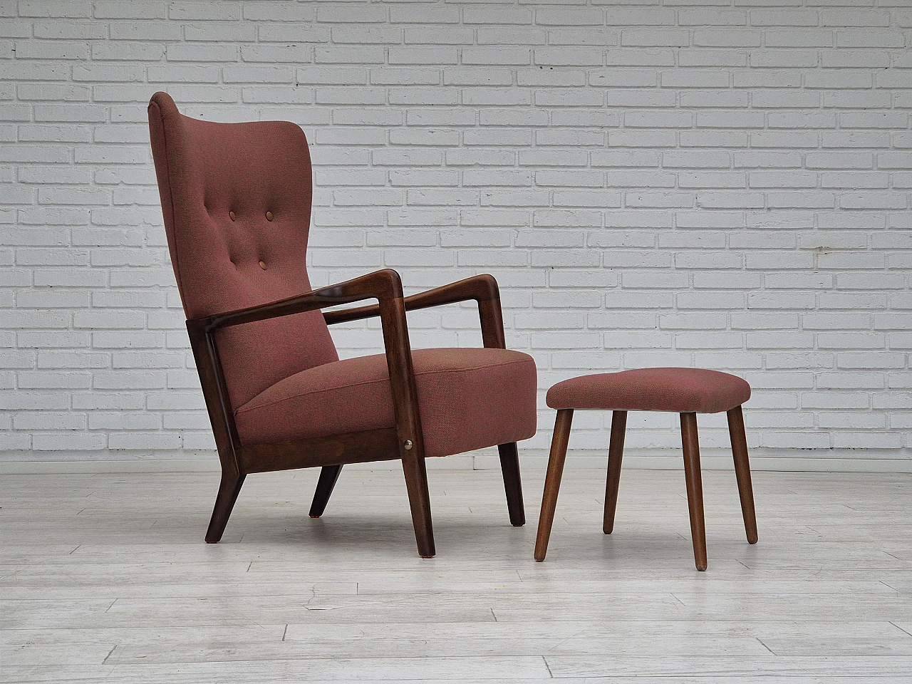 Poltrona danese di Fritz Hansen, anni '50 1