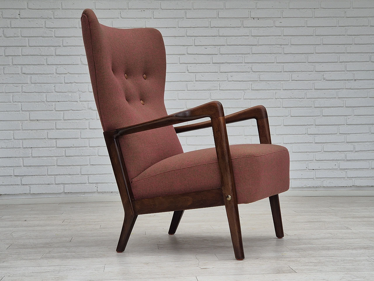 Poltrona danese di Fritz Hansen, anni '50 3