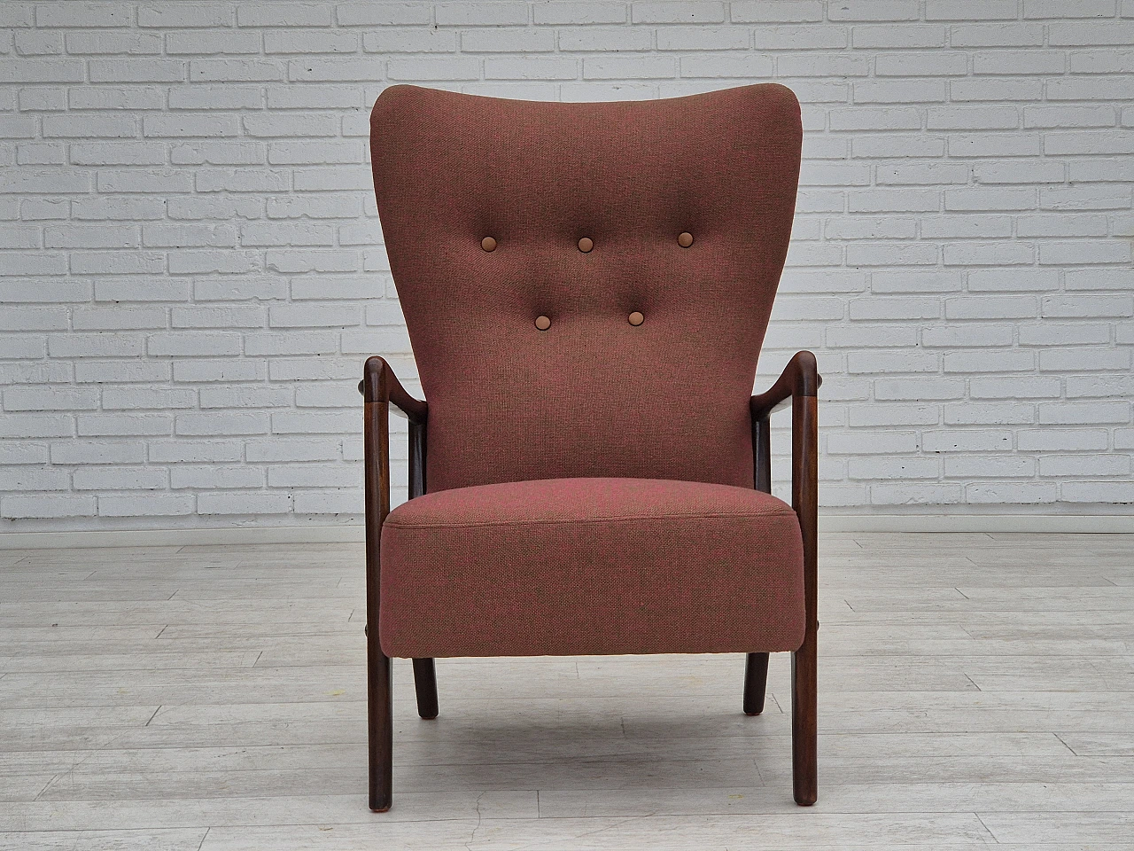 Poltrona danese di Fritz Hansen, anni '50 7