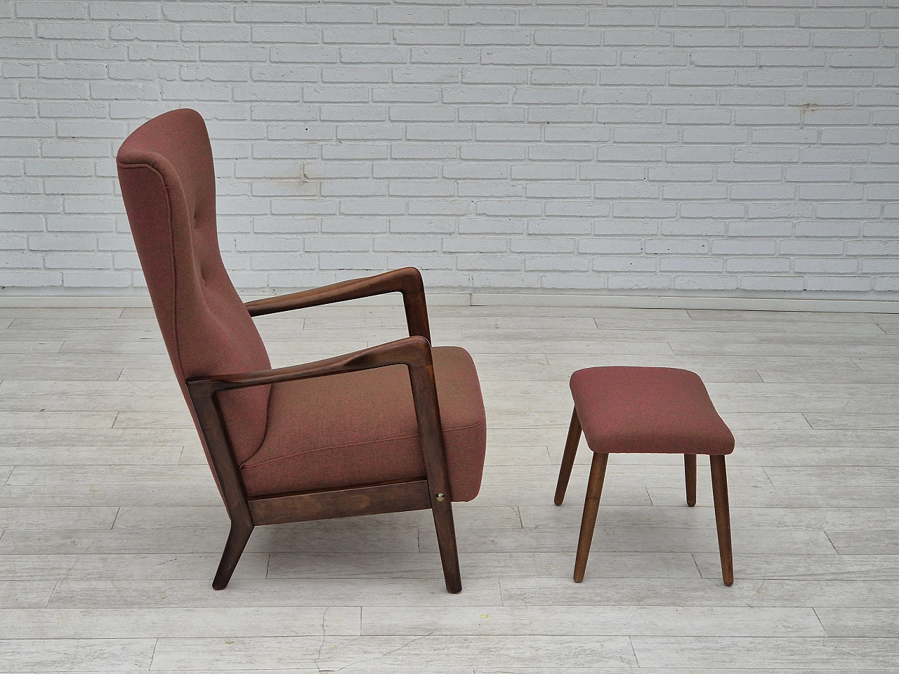 Poltrona danese di Fritz Hansen, anni '50 11