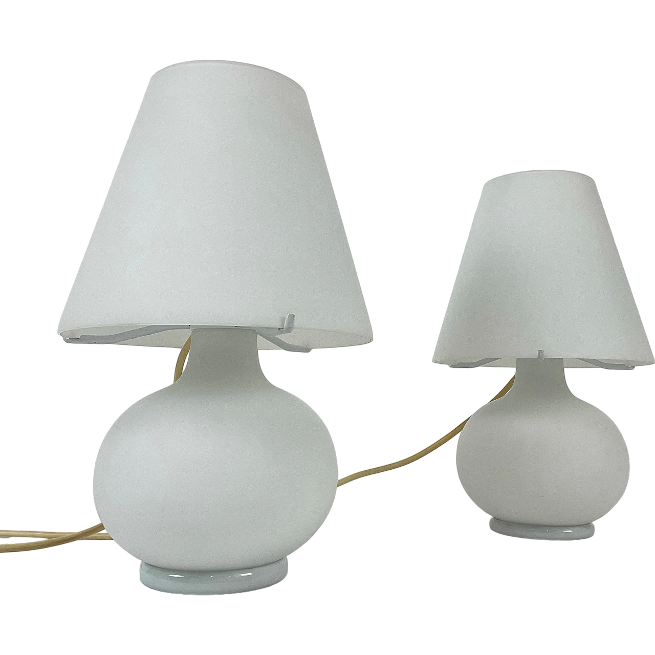 Satin Murano glass Mushroom table lamp, 1980s 19