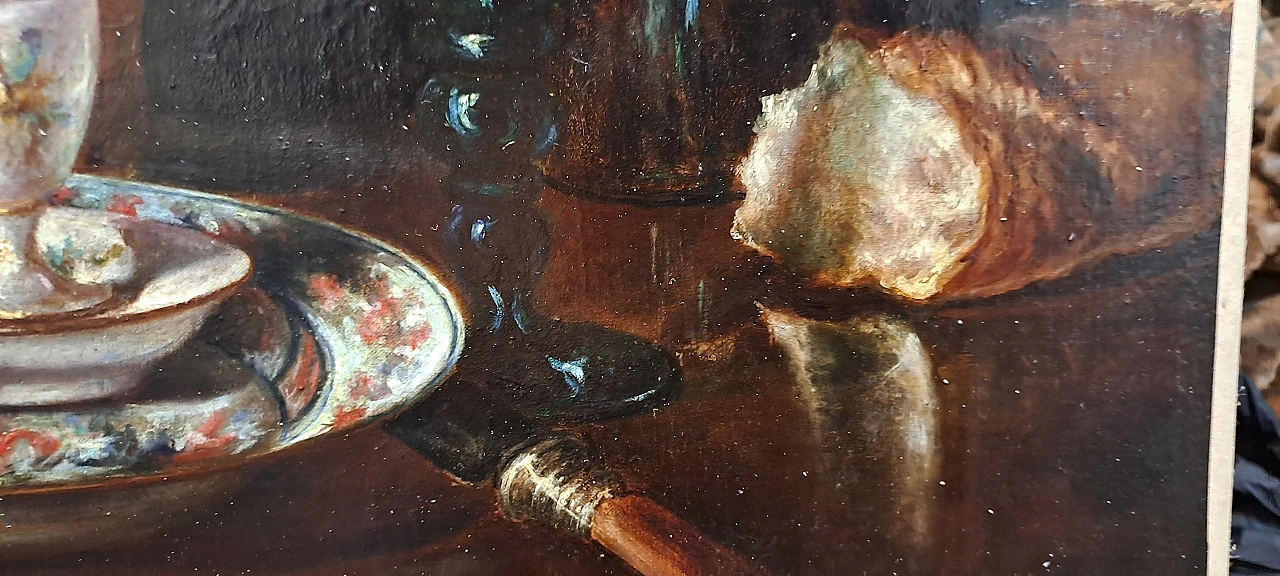 F. Viret, Still life, oil painting signed and dated, 1892 8